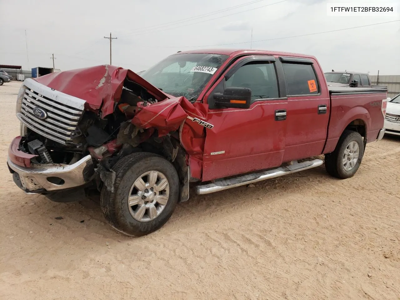 2011 Ford F150 Supercrew VIN: 1FTFW1ET2BFB32694 Lot: 74200634