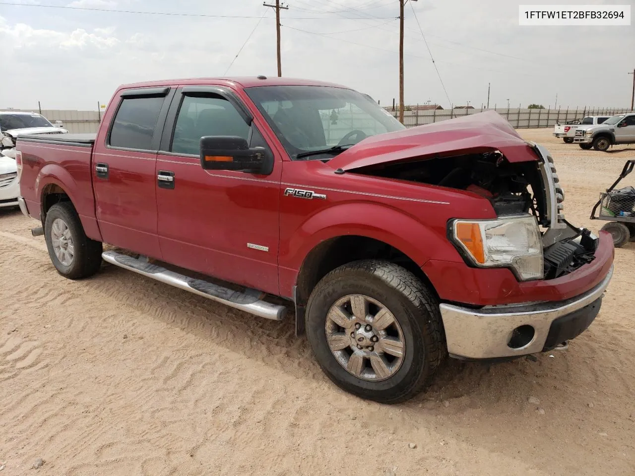 2011 Ford F150 Supercrew VIN: 1FTFW1ET2BFB32694 Lot: 74200634