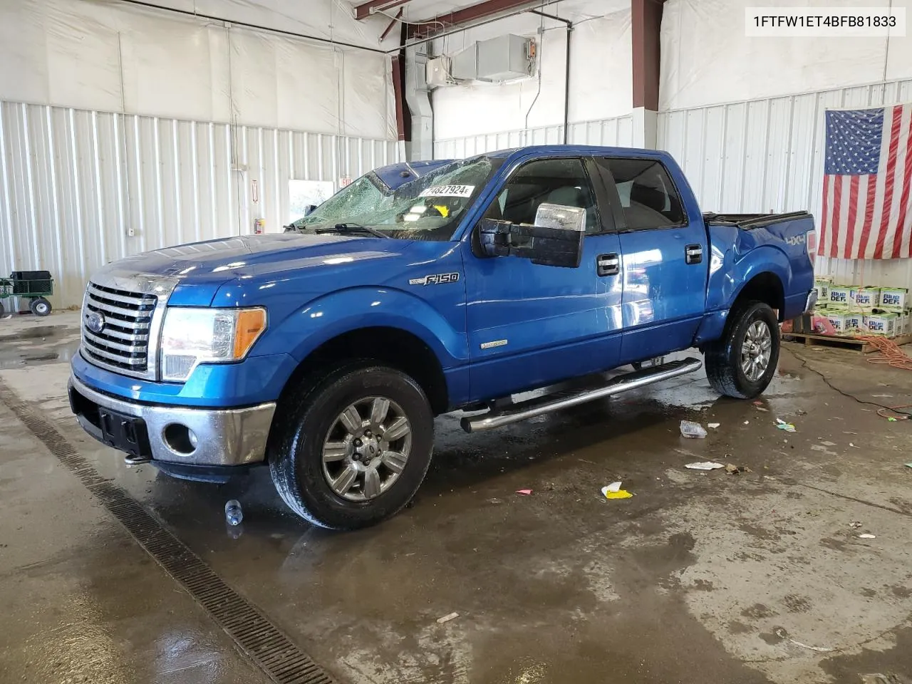 1FTFW1ET4BFB81833 2011 Ford F150 Supercrew