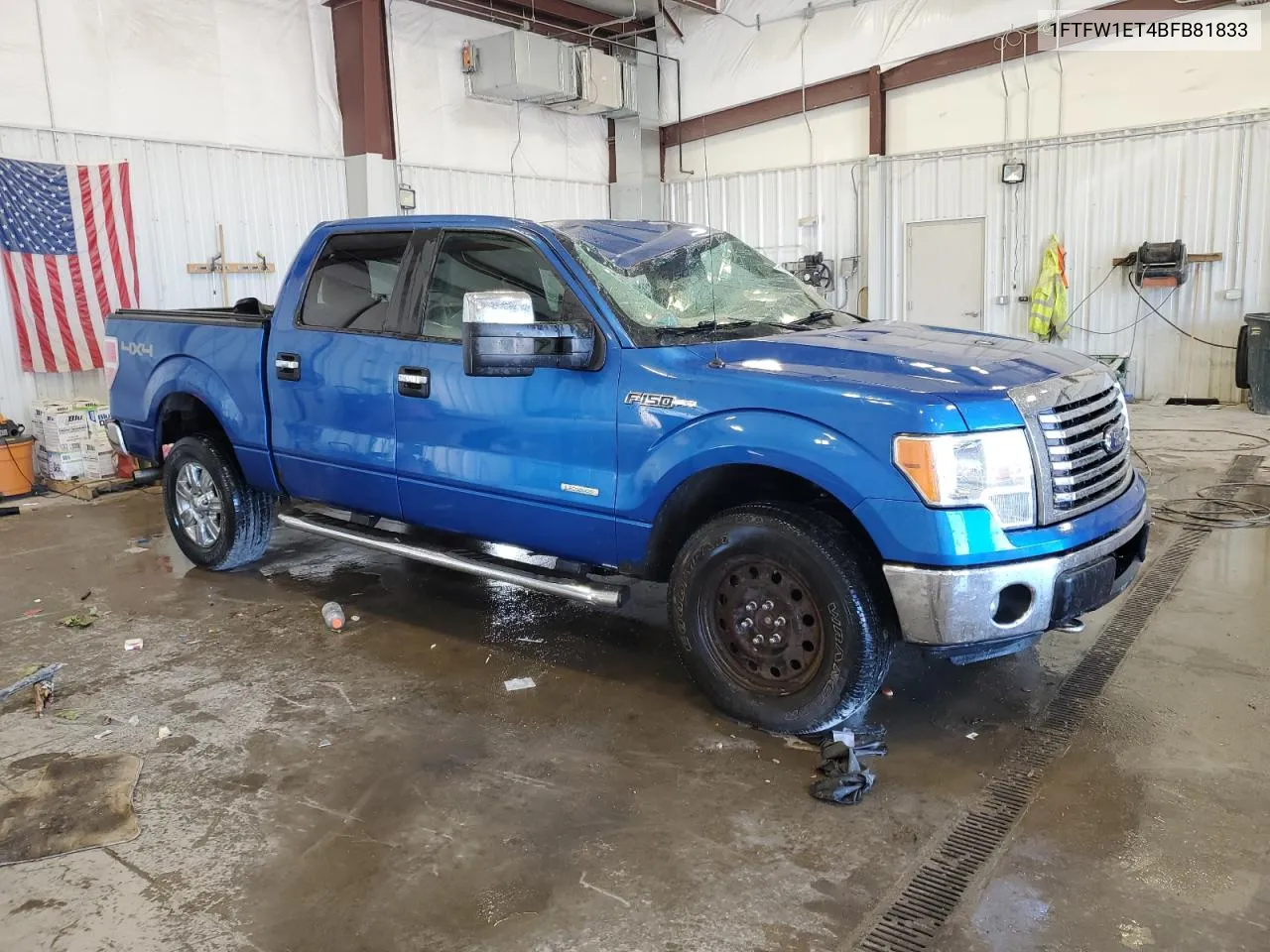 2011 Ford F150 Supercrew VIN: 1FTFW1ET4BFB81833 Lot: 74827924