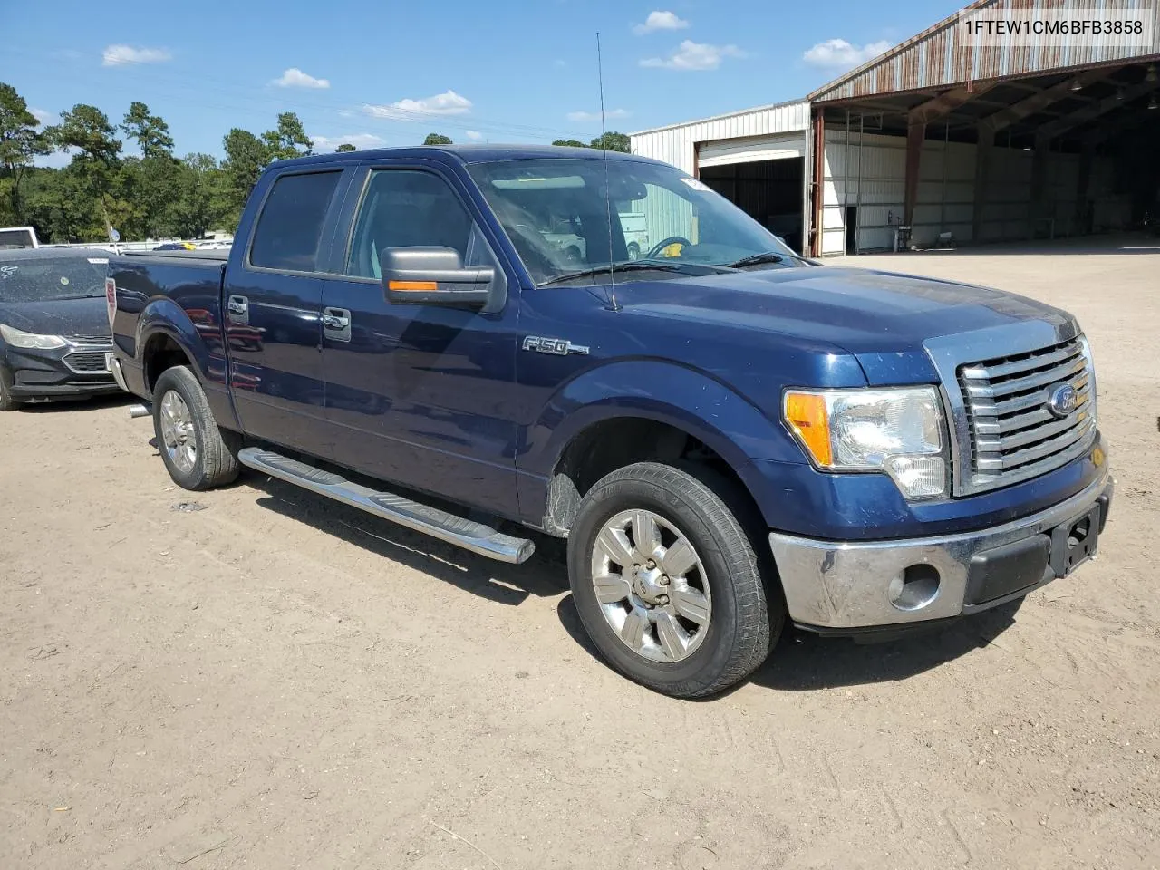 2011 Ford F150 Supercrew VIN: 1FTEW1CM6BFB3858 Lot: 74954954