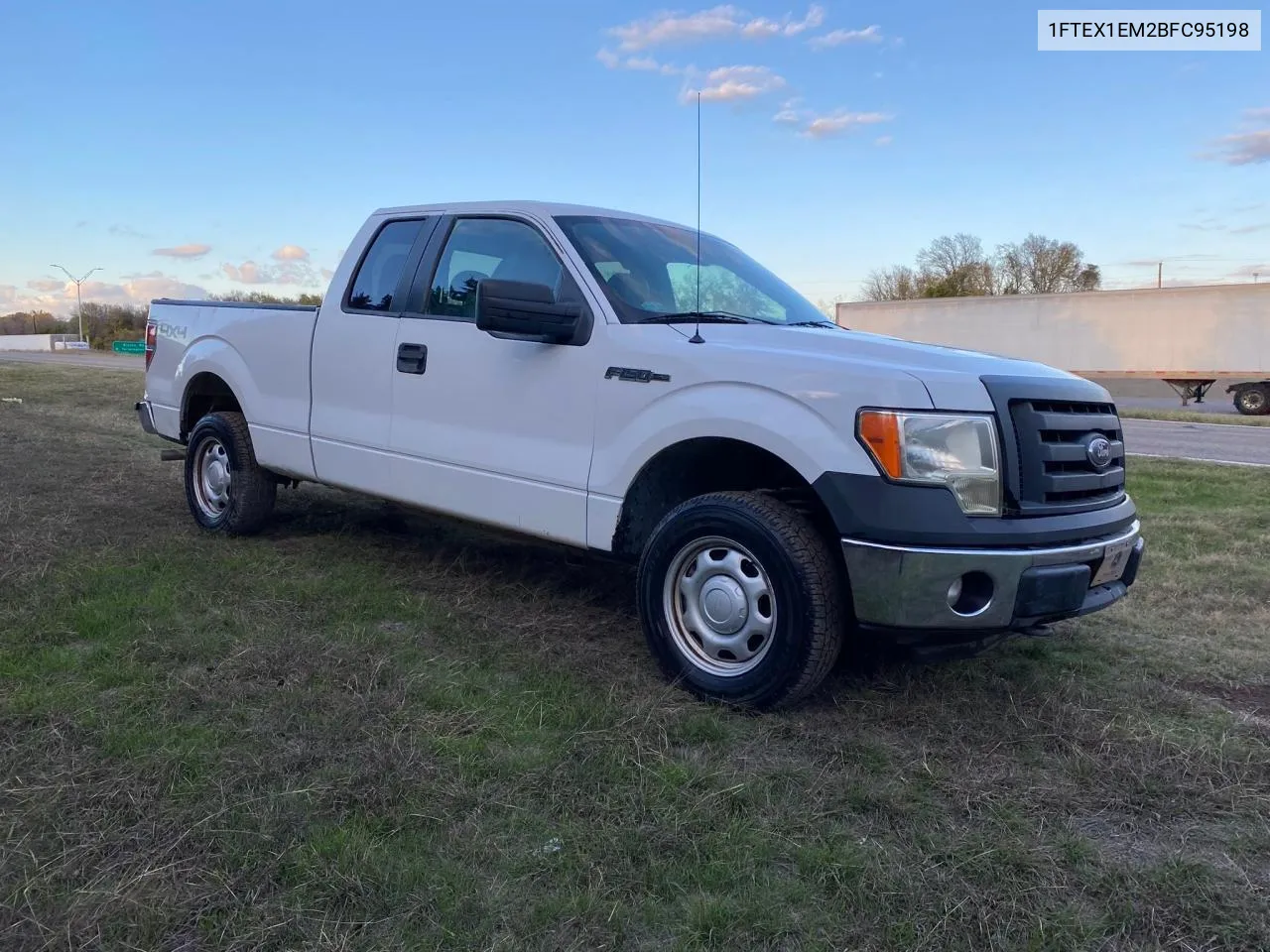 2011 Ford F150 Super Cab VIN: 1FTEX1EM2BFC95198 Lot: 75083374