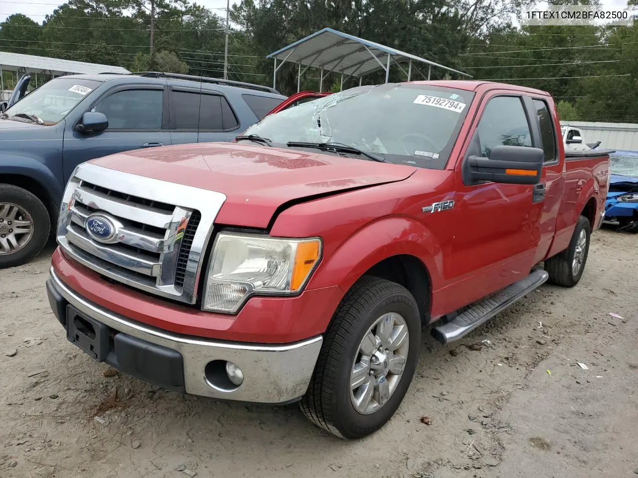 1FTEX1CM2BFA82500 2011 Ford F150 Super Cab