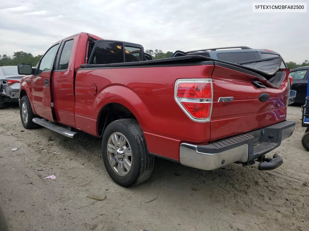 2011 Ford F150 Super Cab VIN: 1FTEX1CM2BFA82500 Lot: 75192794