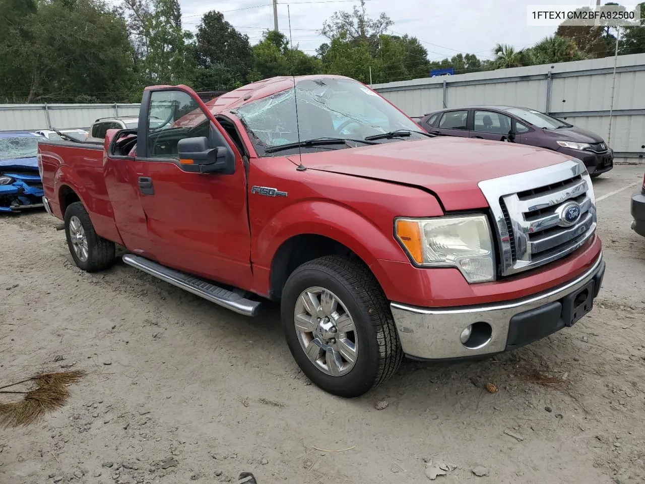 2011 Ford F150 Super Cab VIN: 1FTEX1CM2BFA82500 Lot: 75192794