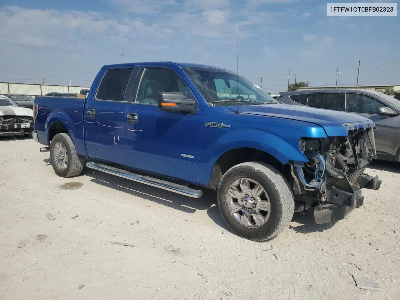 2011 Ford F150 Supercrew VIN: 1FTFW1CT0BFB02323 Lot: 75243564