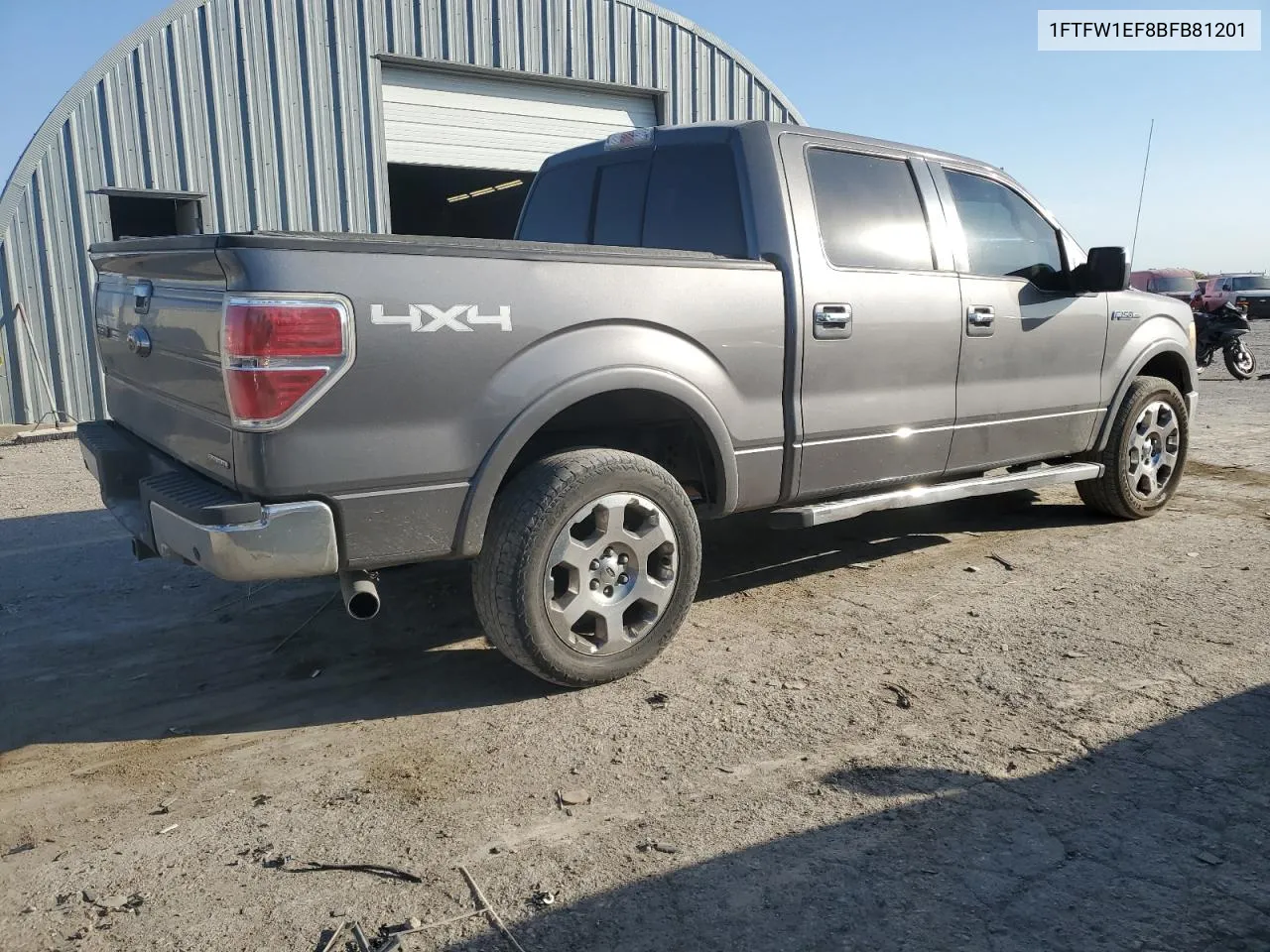 2011 Ford F150 Supercrew VIN: 1FTFW1EF8BFB81201 Lot: 75421194