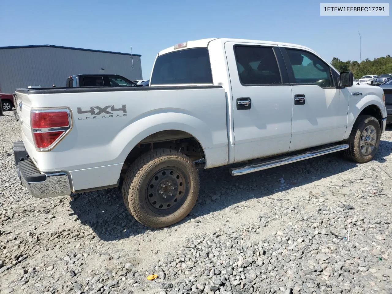 2011 Ford F150 Supercrew VIN: 1FTFW1EF8BFC17291 Lot: 75638044