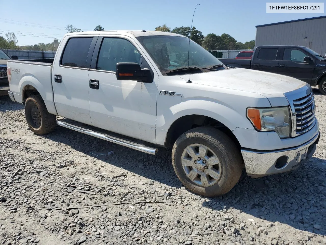 2011 Ford F150 Supercrew VIN: 1FTFW1EF8BFC17291 Lot: 75638044