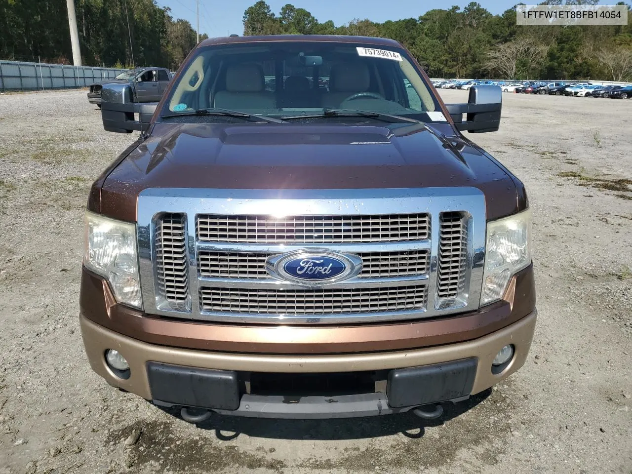 2011 Ford F150 Supercrew VIN: 1FTFW1ET8BFB14054 Lot: 75739014