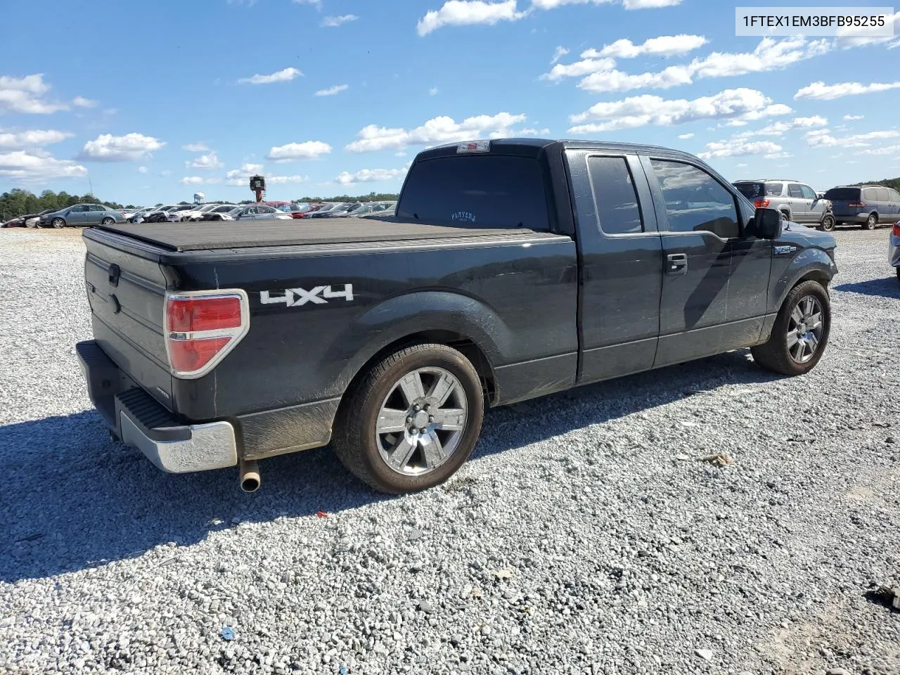 2011 Ford F150 Super Cab VIN: 1FTEX1EM3BFB95255 Lot: 76065394