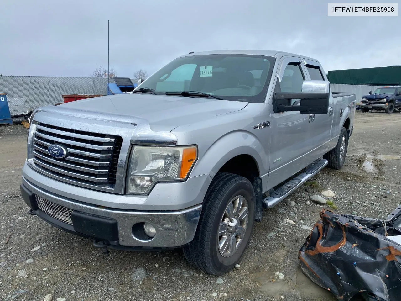 2011 Ford F150 Supercrew VIN: 1FTFW1ET4BFB25908 Lot: 77100944