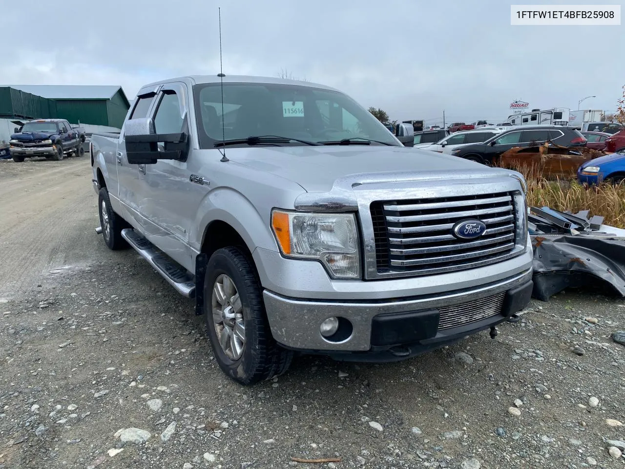 2011 Ford F150 Supercrew VIN: 1FTFW1ET4BFB25908 Lot: 77100944