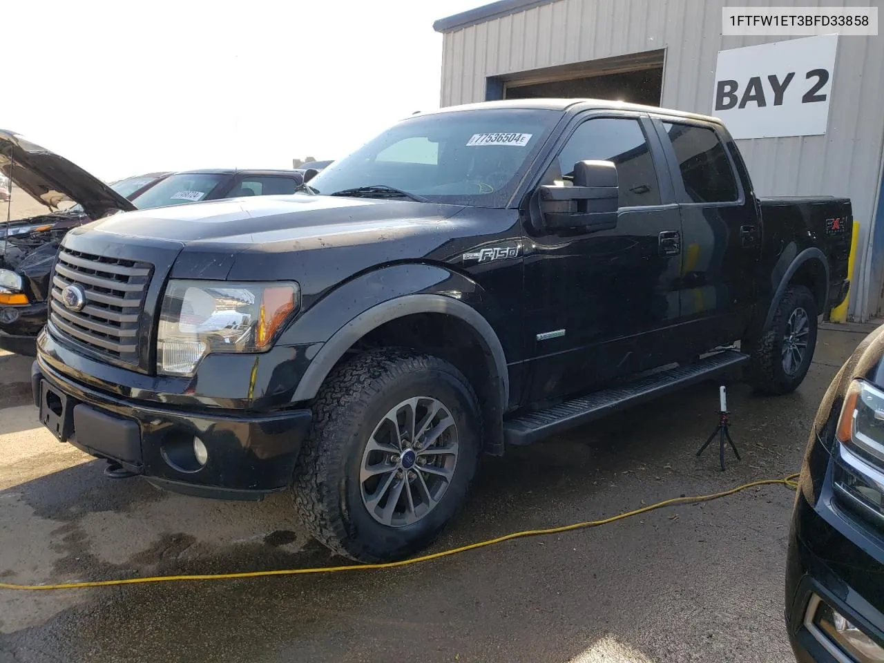 2011 Ford F150 Supercrew VIN: 1FTFW1ET3BFD33858 Lot: 77536504