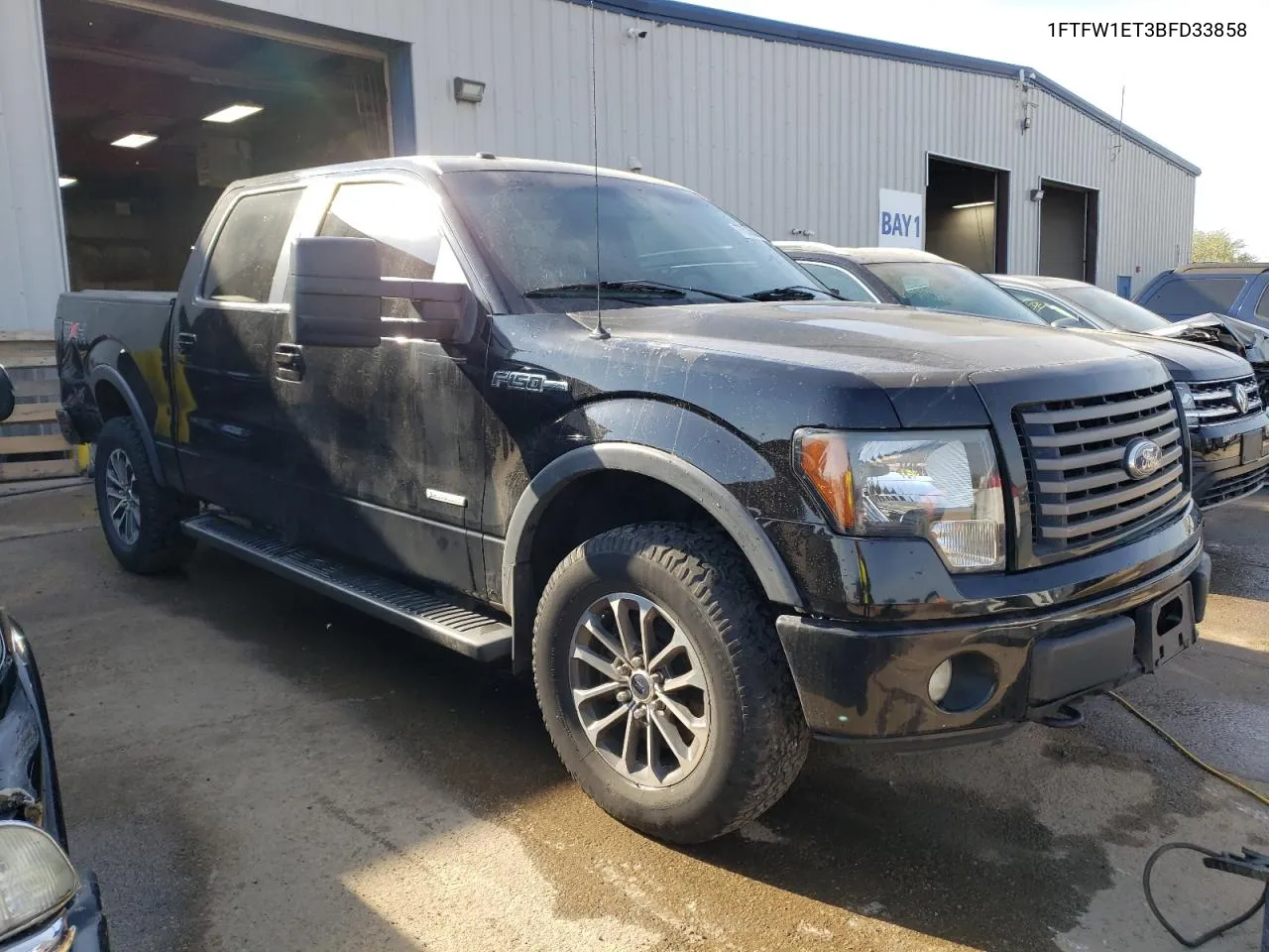 2011 Ford F150 Supercrew VIN: 1FTFW1ET3BFD33858 Lot: 77536504