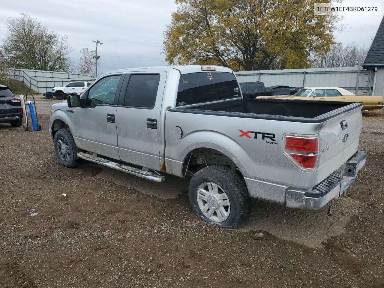 2011 Ford F150 Supercrew VIN: 1FTFW1EF4BKD61279 Lot: 77601104