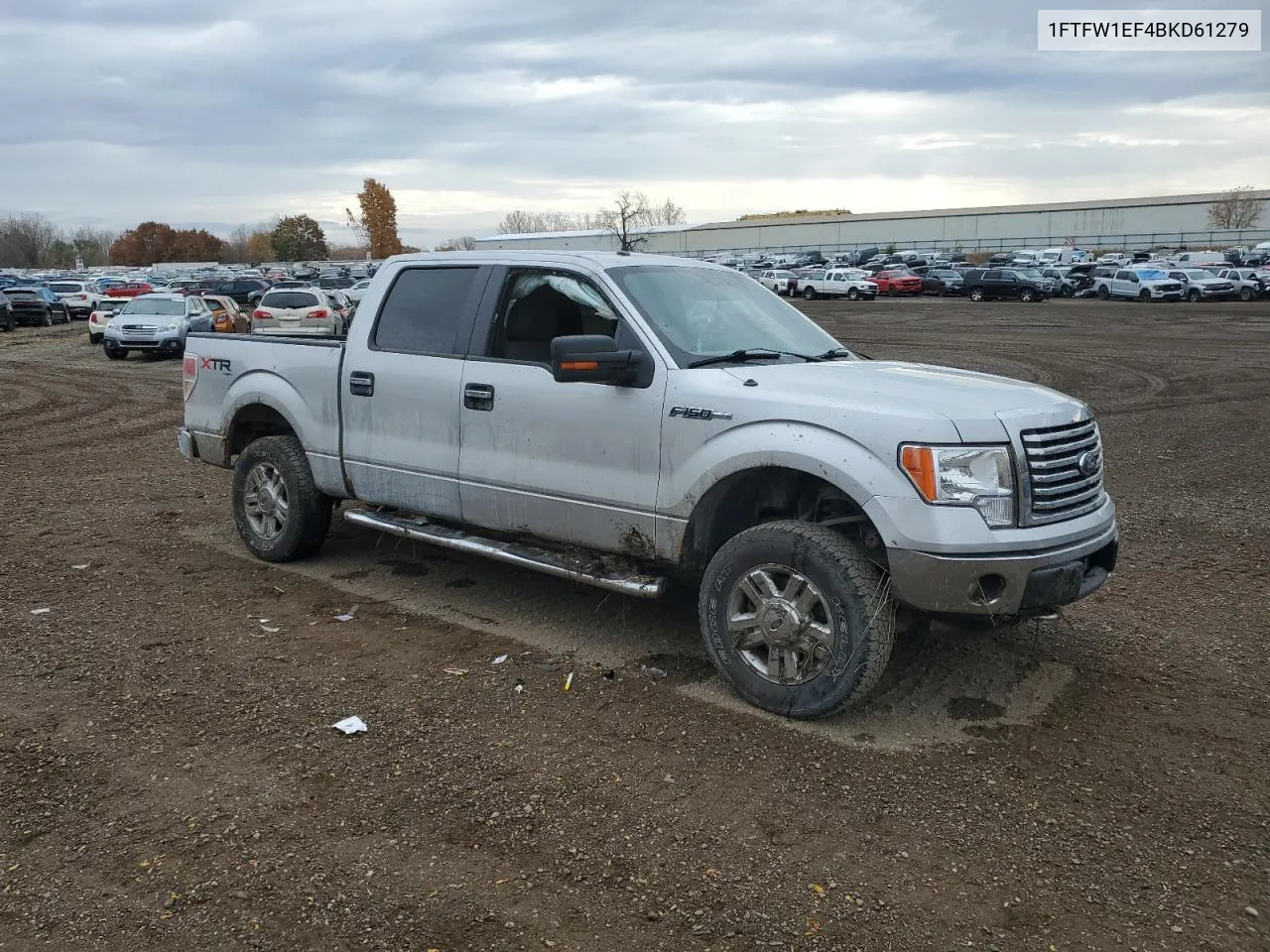 2011 Ford F150 Supercrew VIN: 1FTFW1EF4BKD61279 Lot: 77601104