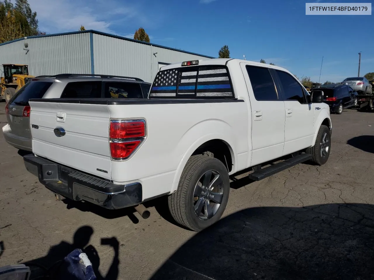 2011 Ford F150 Supercrew VIN: 1FTFW1EF4BFD40179 Lot: 78088084