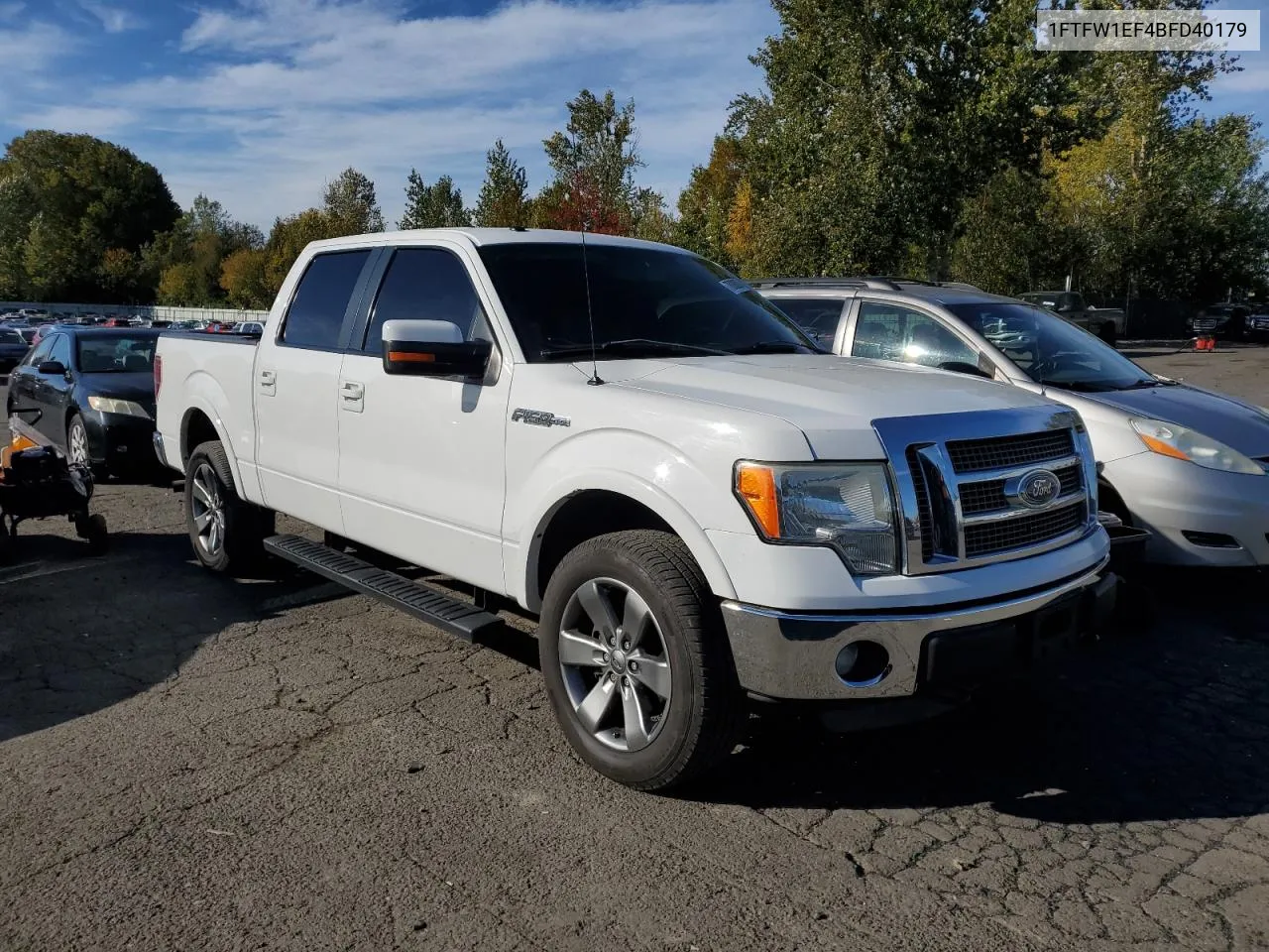 2011 Ford F150 Supercrew VIN: 1FTFW1EF4BFD40179 Lot: 78088084