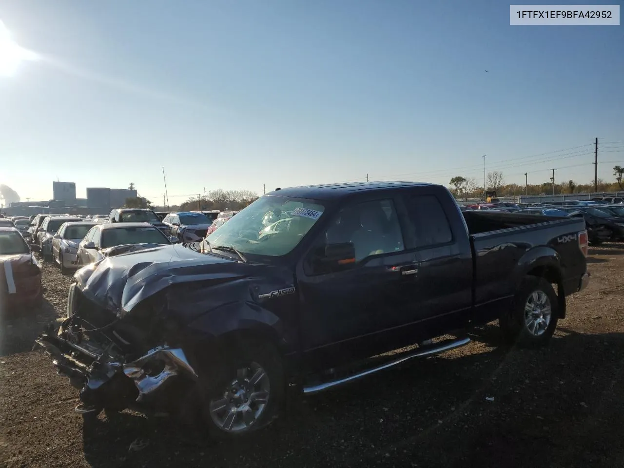 2011 Ford F150 Super Cab VIN: 1FTFX1EF9BFA42952 Lot: 78175464