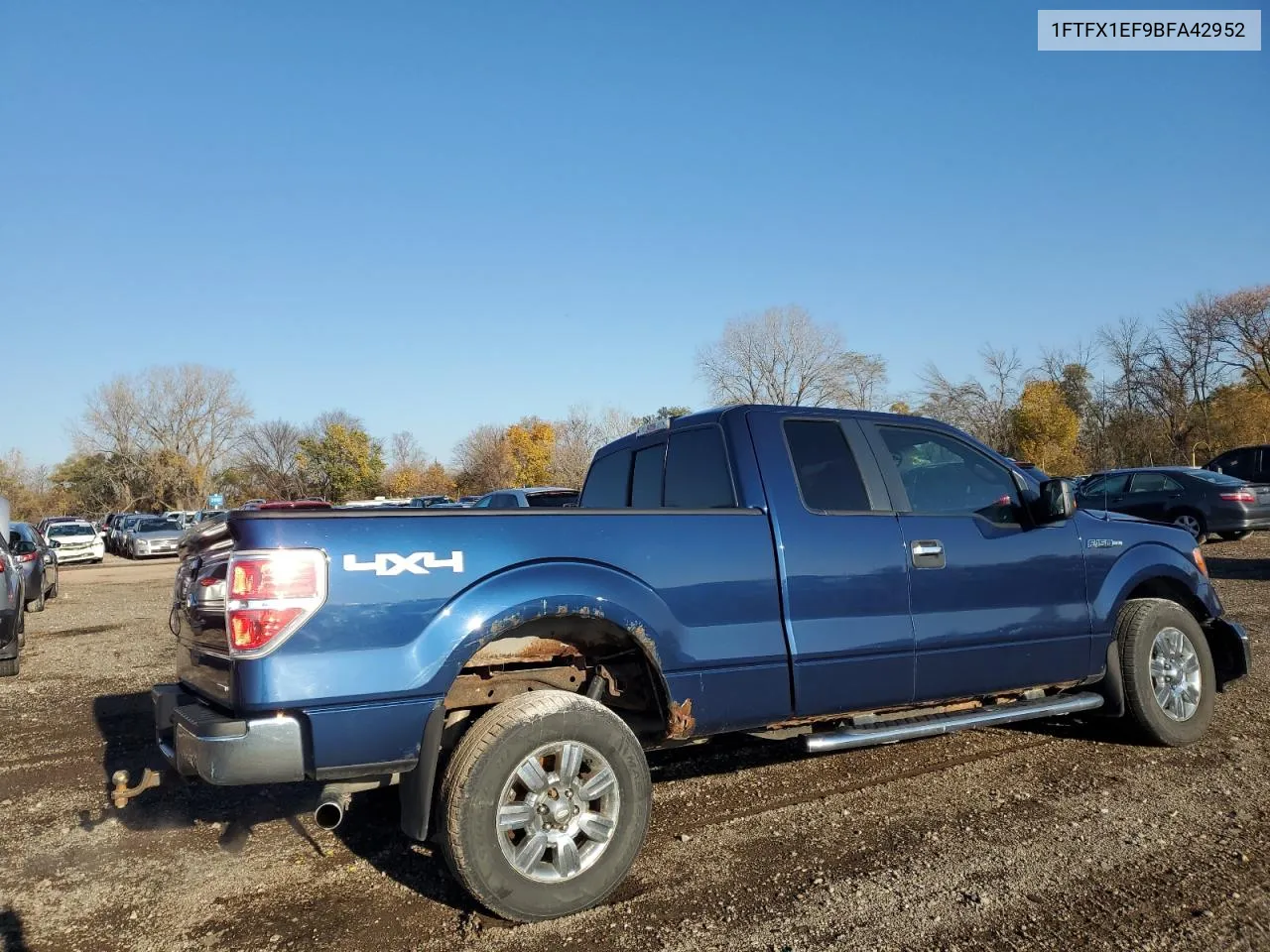 2011 Ford F150 Super Cab VIN: 1FTFX1EF9BFA42952 Lot: 78175464