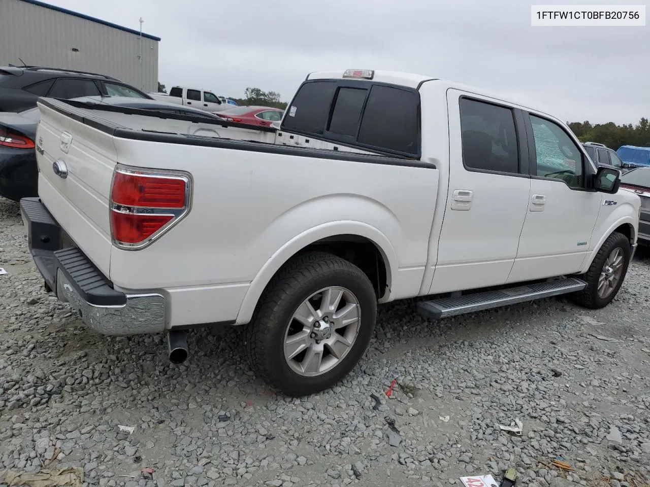 2011 Ford F150 Supercrew VIN: 1FTFW1CT0BFB20756 Lot: 78600894