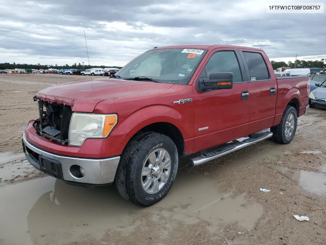 2011 Ford F150 Supercrew VIN: 1FTFW1CT0BFD08757 Lot: 79239704