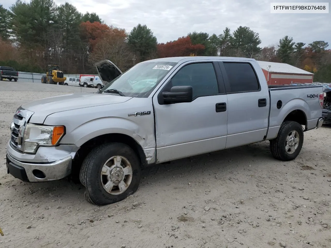 2011 Ford F150 Supercrew VIN: 1FTFW1EF9BKD76408 Lot: 79305724