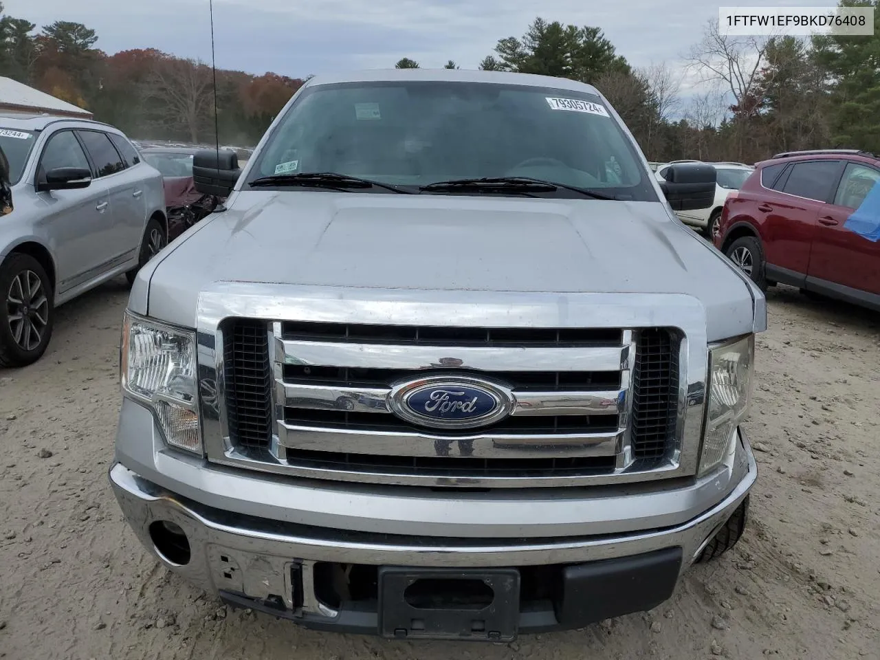 2011 Ford F150 Supercrew VIN: 1FTFW1EF9BKD76408 Lot: 79305724