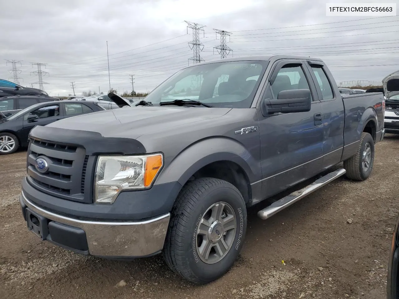 2011 Ford F150 Super Cab VIN: 1FTEX1CM2BFC56663 Lot: 79511304