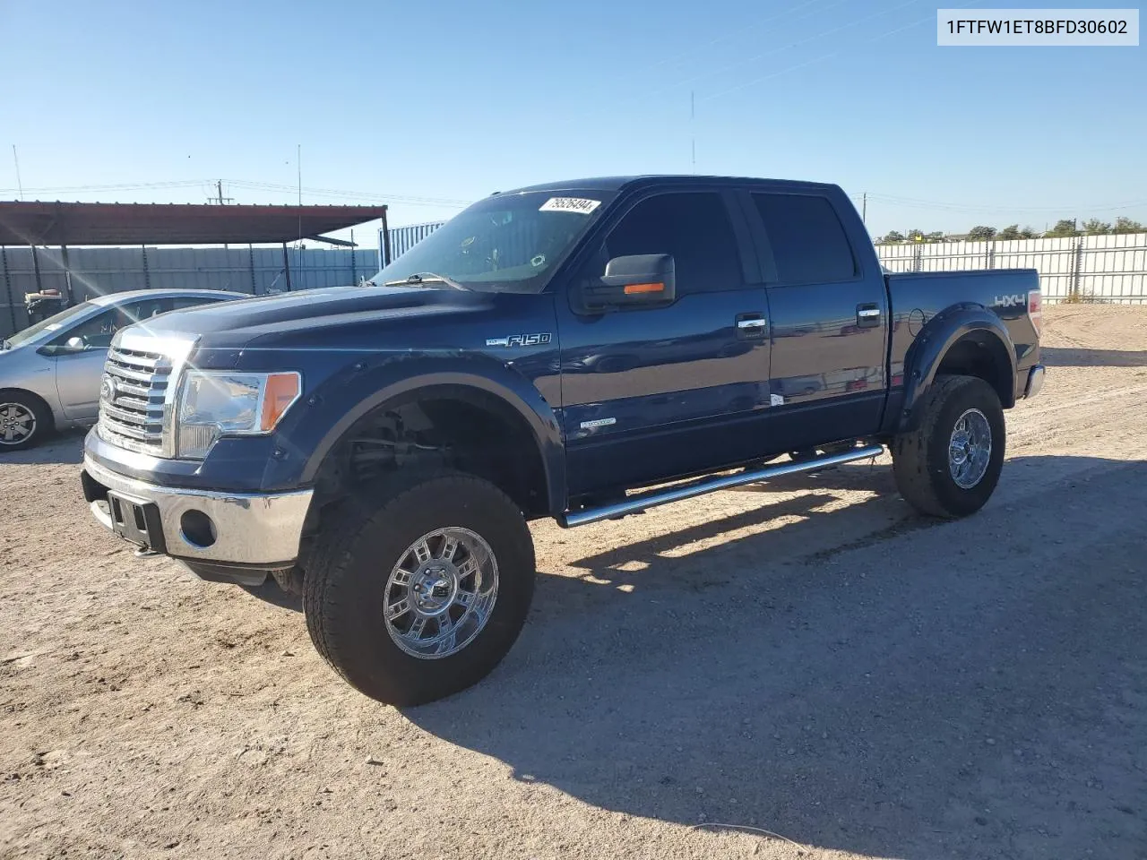 2011 Ford F150 Supercrew VIN: 1FTFW1ET8BFD30602 Lot: 79526494