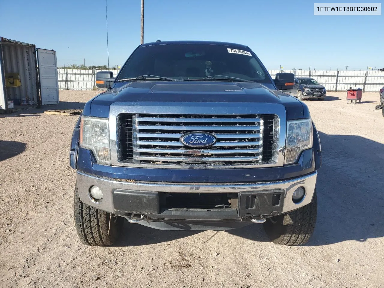 2011 Ford F150 Supercrew VIN: 1FTFW1ET8BFD30602 Lot: 79526494