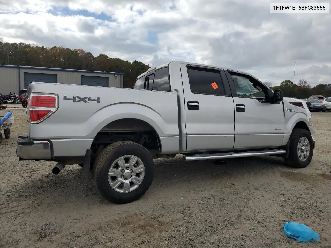 2011 Ford F150 Supercrew VIN: 1FTFW1ET6BFC83666 Lot: 79613464