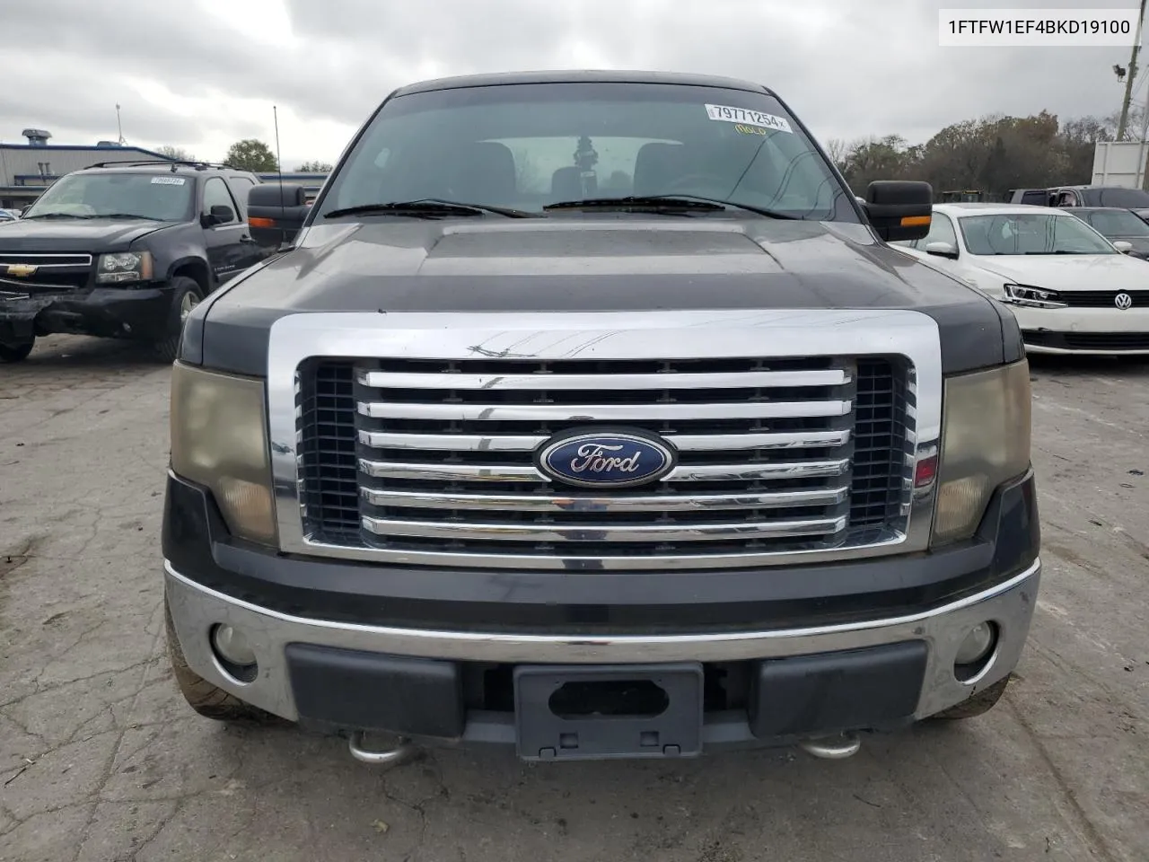 2011 Ford F150 Supercrew VIN: 1FTFW1EF4BKD19100 Lot: 79771254