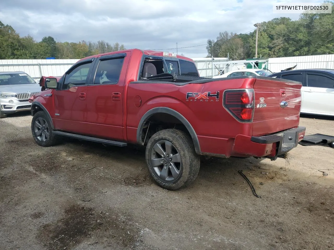 2011 Ford F150 Supercrew VIN: 1FTFW1ET1BFD02530 Lot: 79966084