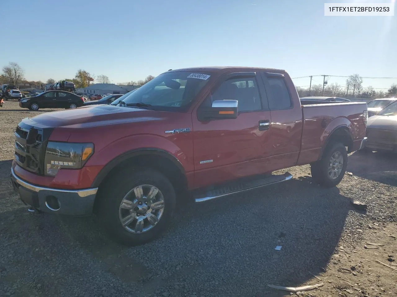 2011 Ford F150 Super Cab VIN: 1FTFX1ET2BFD19253 Lot: 80438014