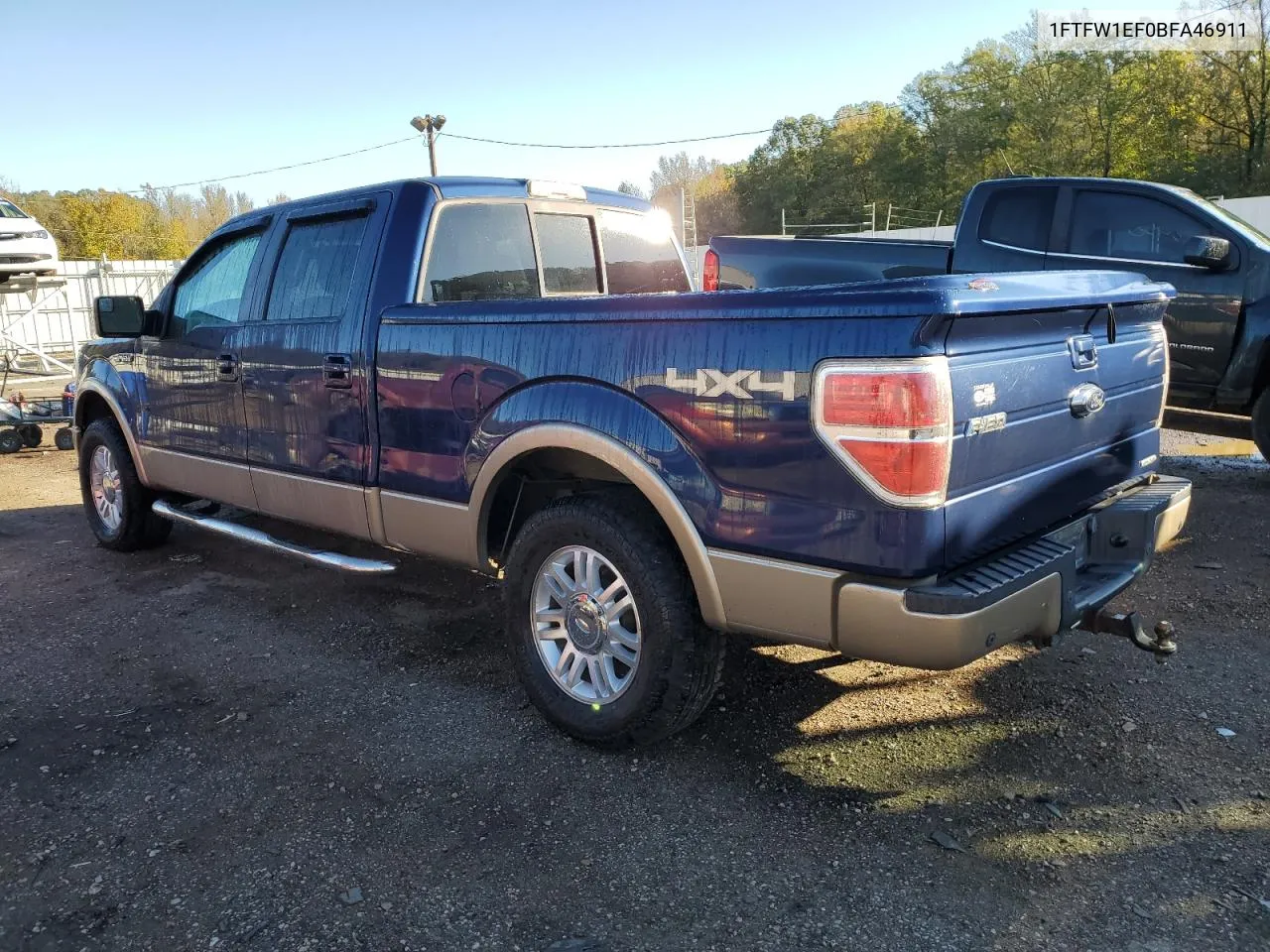 2011 Ford F150 Supercrew VIN: 1FTFW1EF0BFA46911 Lot: 80571774