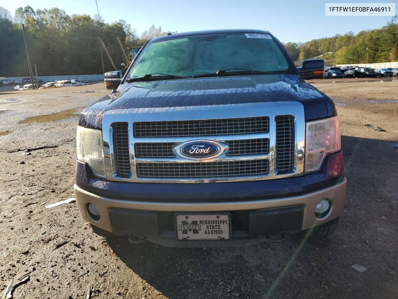 2011 Ford F150 Supercrew VIN: 1FTFW1EF0BFA46911 Lot: 80571774