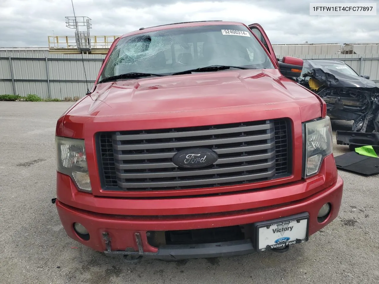 2012 Ford F150 Supercrew VIN: 1FTFW1ET4CFC77897 Lot: 52400314