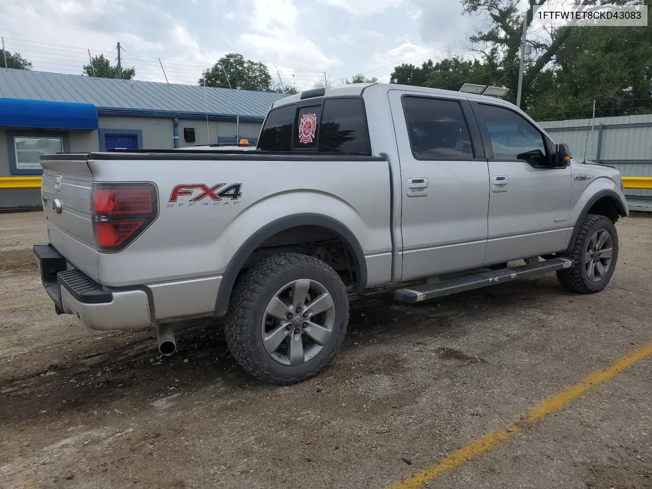 2012 Ford F150 Supercrew VIN: 1FTFW1ET8CKD43083 Lot: 55601814