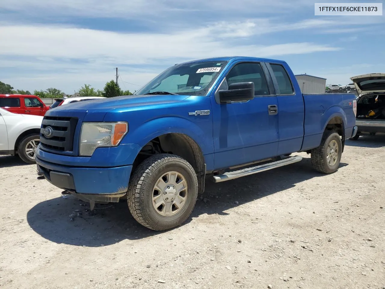 2012 Ford F150 Super Cab VIN: 1FTFX1EF6CKE11873 Lot: 57596854