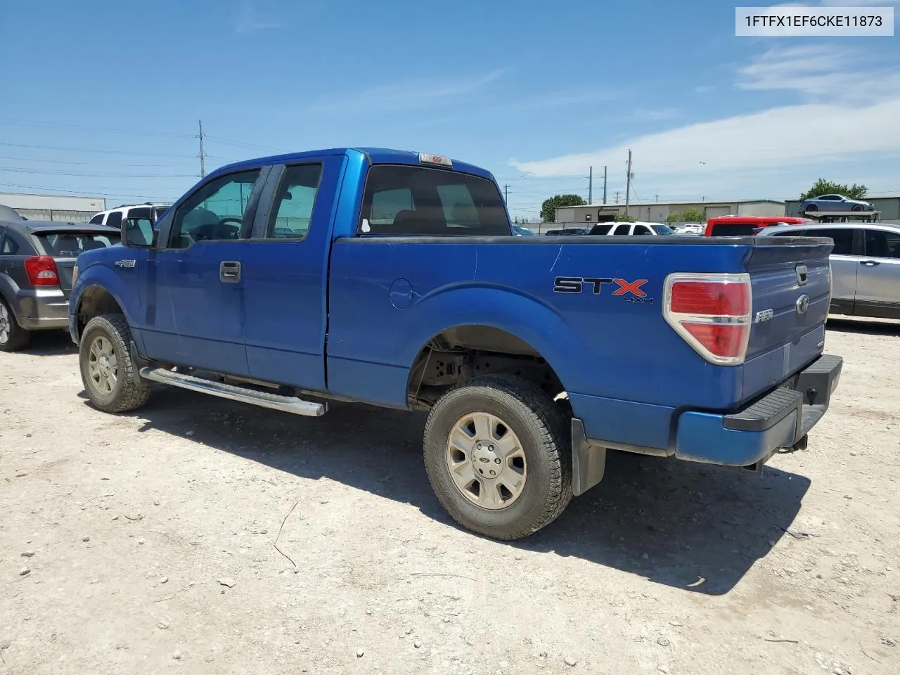 2012 Ford F150 Super Cab VIN: 1FTFX1EF6CKE11873 Lot: 57596854