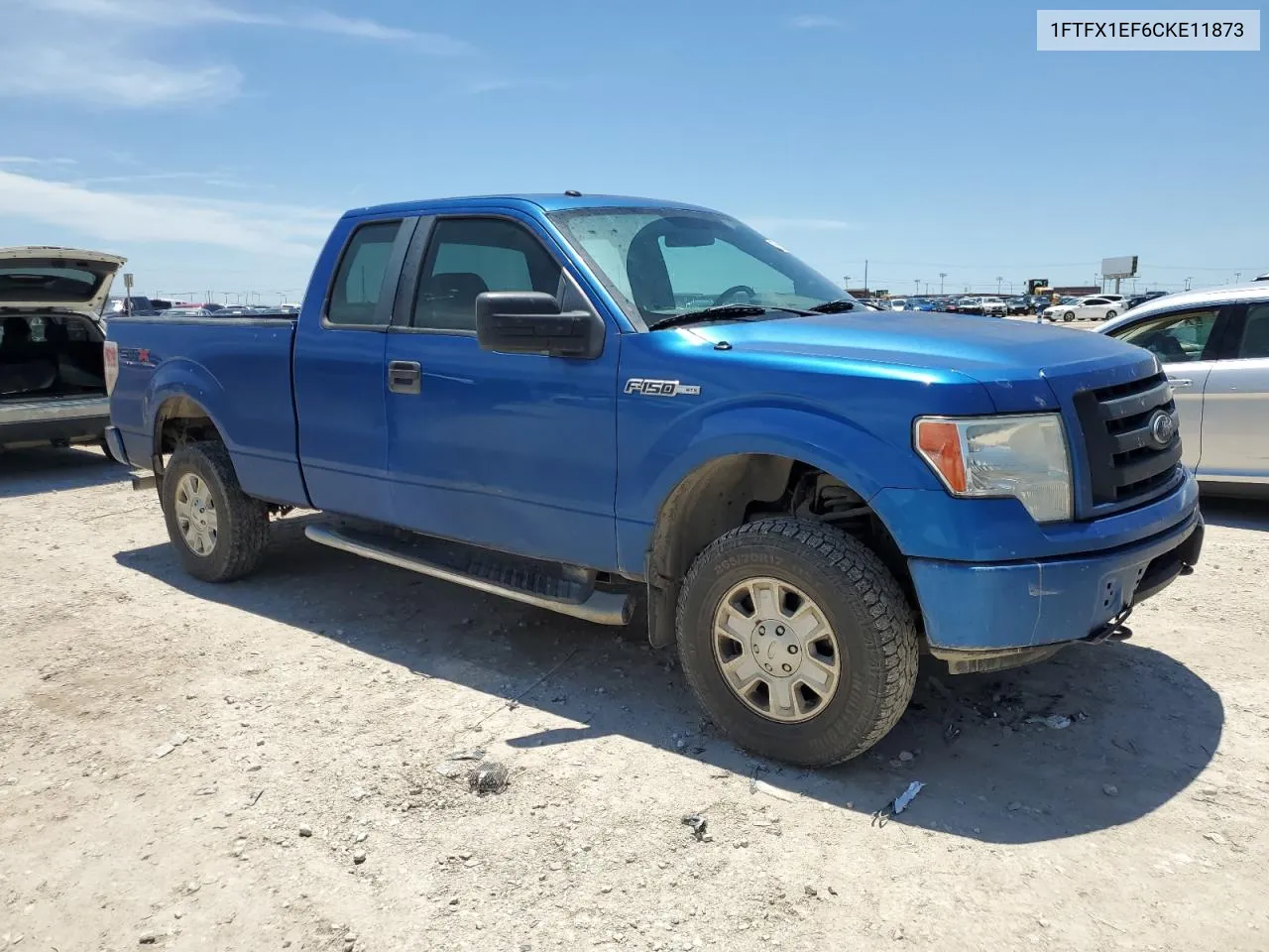 2012 Ford F150 Super Cab VIN: 1FTFX1EF6CKE11873 Lot: 57596854