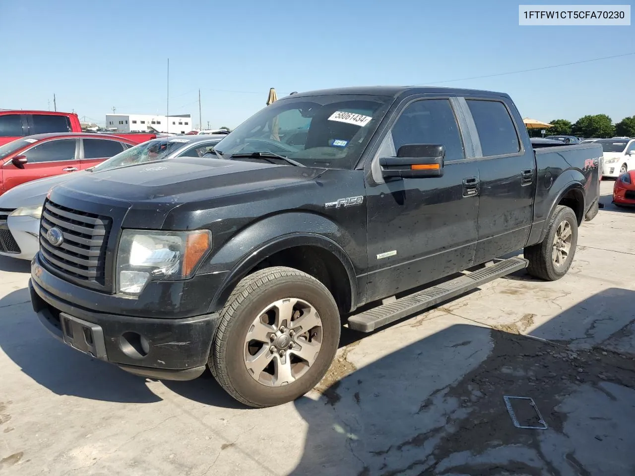 2012 Ford F150 Supercrew VIN: 1FTFW1CT5CFA70230 Lot: 58061434