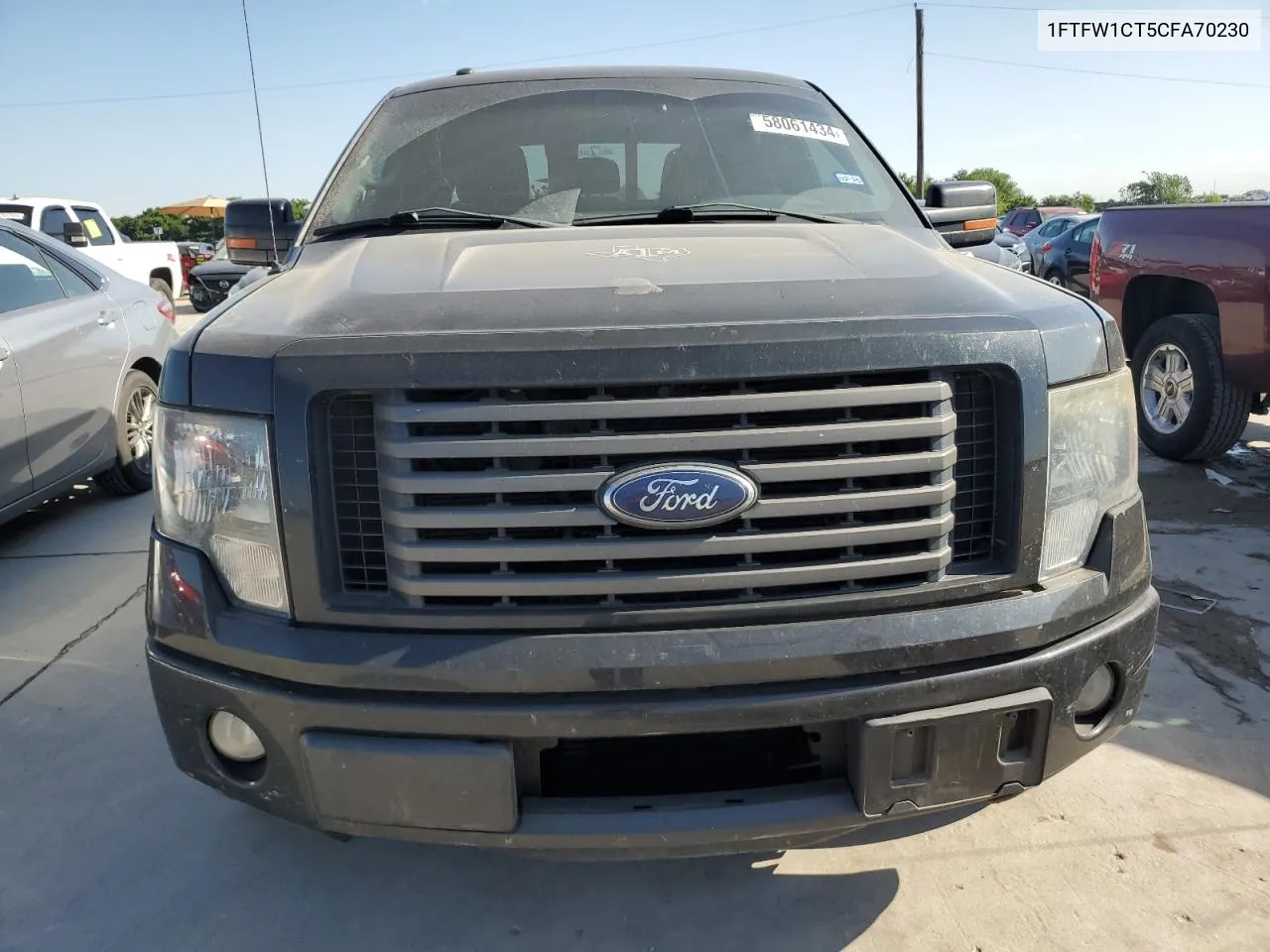 2012 Ford F150 Supercrew VIN: 1FTFW1CT5CFA70230 Lot: 58061434