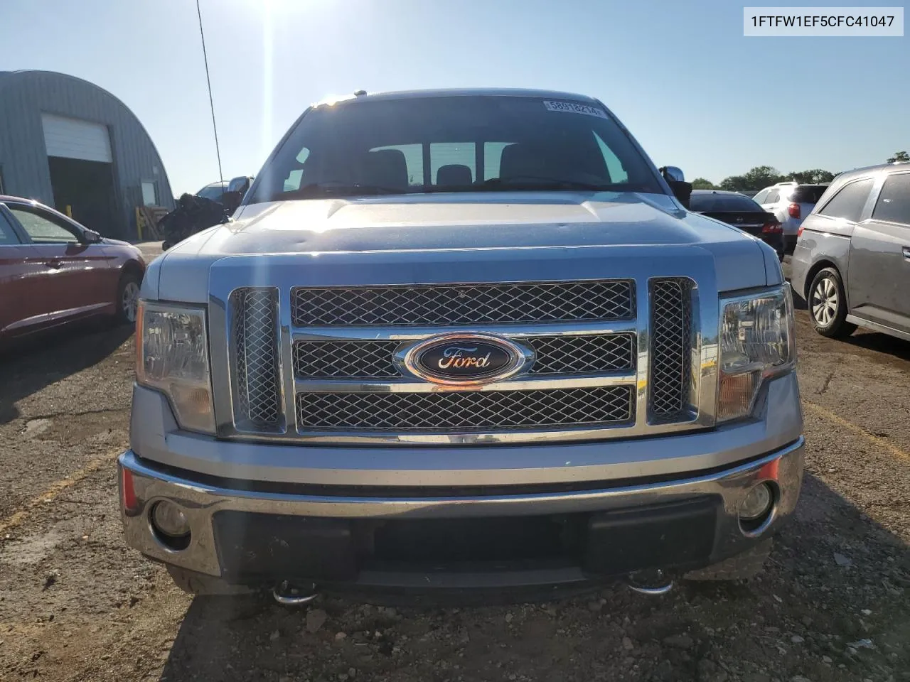 2012 Ford F150 Supercrew VIN: 1FTFW1EF5CFC41047 Lot: 58918214