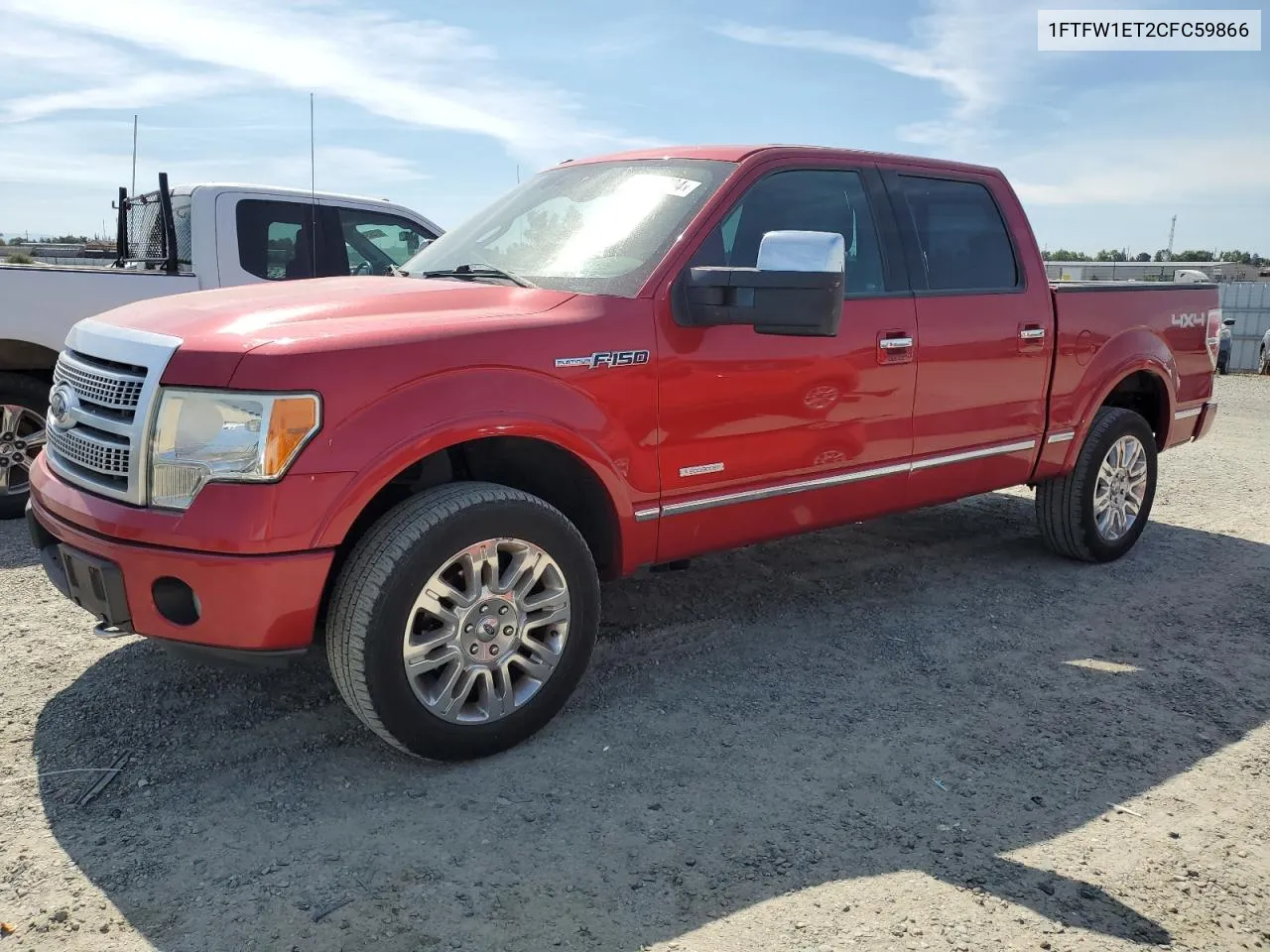 2012 Ford F150 Supercrew VIN: 1FTFW1ET2CFC59866 Lot: 59281004