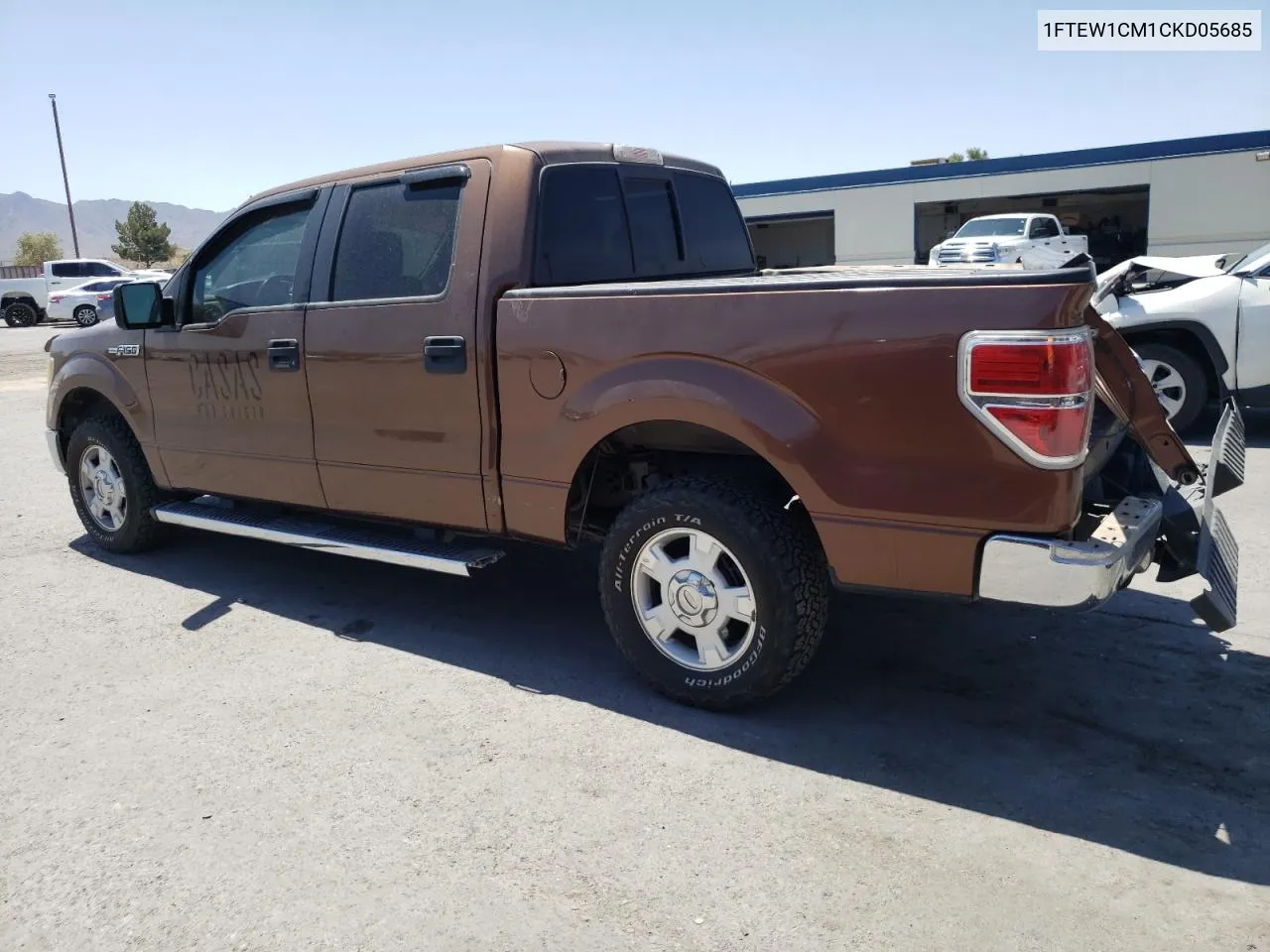 2012 Ford F150 Supercrew VIN: 1FTEW1CM1CKD05685 Lot: 59492914