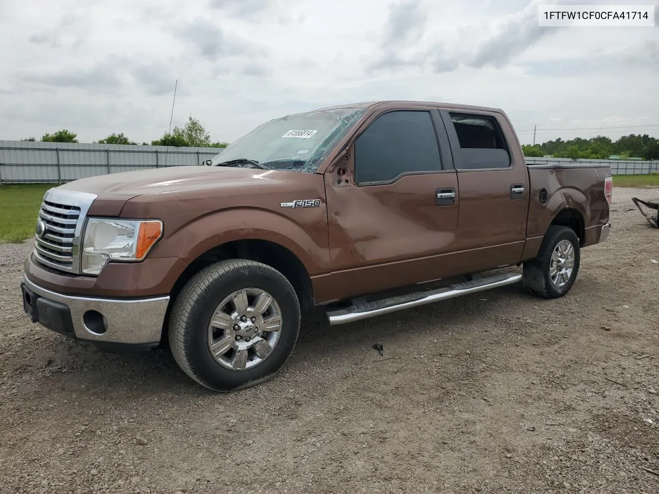 2012 Ford F150 Supercrew VIN: 1FTFW1CF0CFA41714 Lot: 61556814