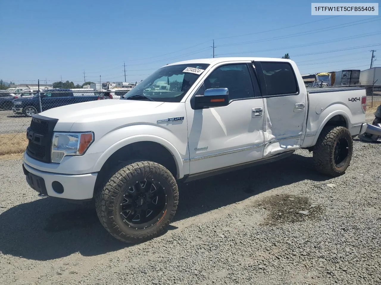 2012 Ford F150 Supercrew VIN: 1FTFW1ET5CFB55405 Lot: 62348524